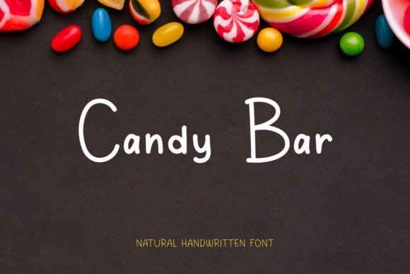 Candy Bar Typeface: A Handwritten Sans Serif for Craft Branding