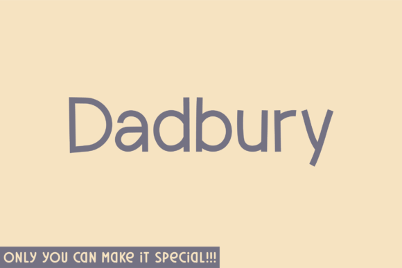 Dadbury: A Handwritten Sans Serif for Editorial Branding