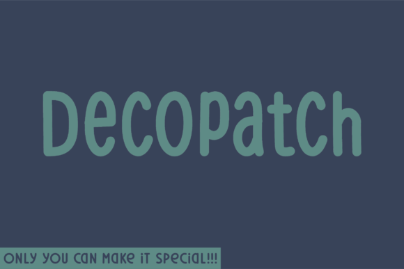 Decopatch Rounded Typeface: Elevate Brand Identity with Authentic Handwritten Style