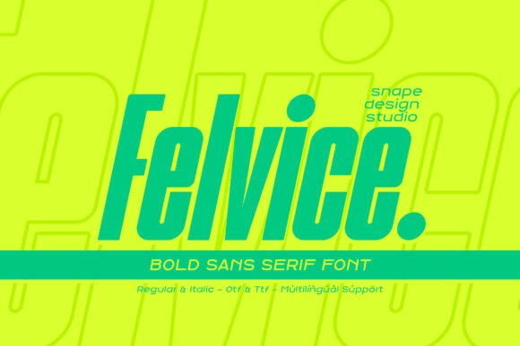 Felvice: The Sans Serif Typeface That Elevates Campaign Visuals