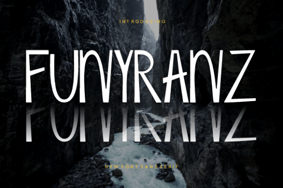 Funyranz: A Bold Sans Serif Typeface for Loud Craft Designs
