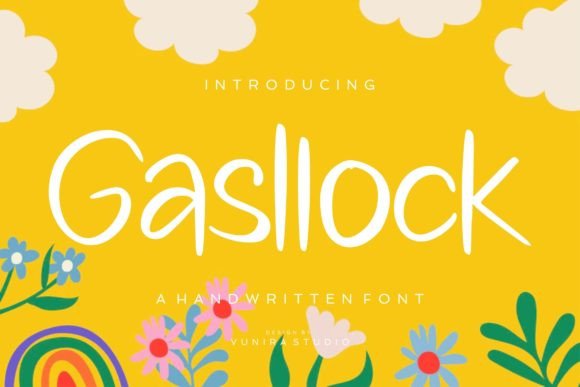 Gasllock: A Playful Handwritten Typeface for Modern Brand Identity