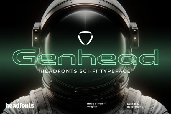 Genhead Typeface: A Futuristic Sans Serif for Modern Craft Projects