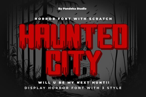 Haunted City Typeface: Elevate Your Brand’s Dark Aesthetic