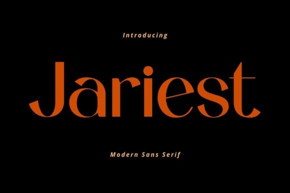 Jariest: Elevating Digital Brand Identity with Modern Sans Serif Typography