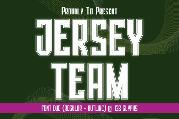 Jersey Team Typeface: Elevating Editorial Design with Athletic Energy