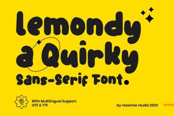Lemondy Typeface: A Quirky Hand-Drawn Font for Playful Branding