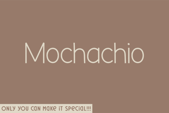 Mochachio Font: A Handwritten Typeface for Modern Web Design