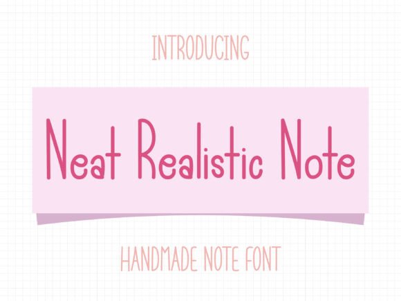 Neat Realistic Note: A Handwritten Sans Serif for Handmade Branding