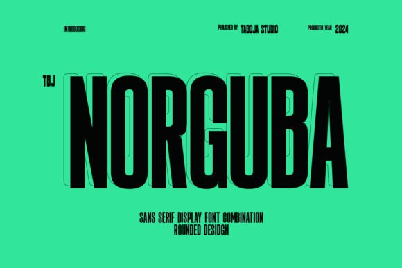 Norguba: The Condensed Sans Serif Font for Polished Brand Identity