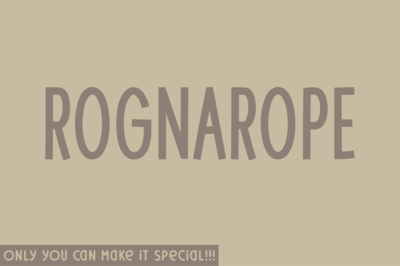 Rognarope: A Handwritten Sans Serif for Distinctive Editorial Design