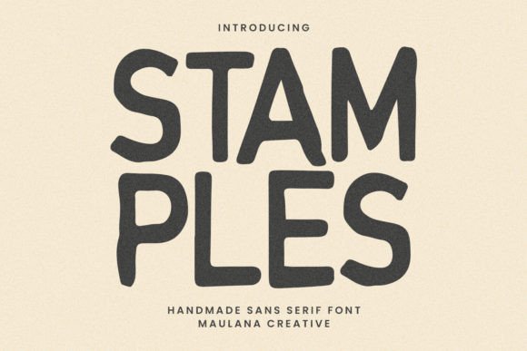 Stamples: A Handcrafted Sans Serif for Modern Editorial Design