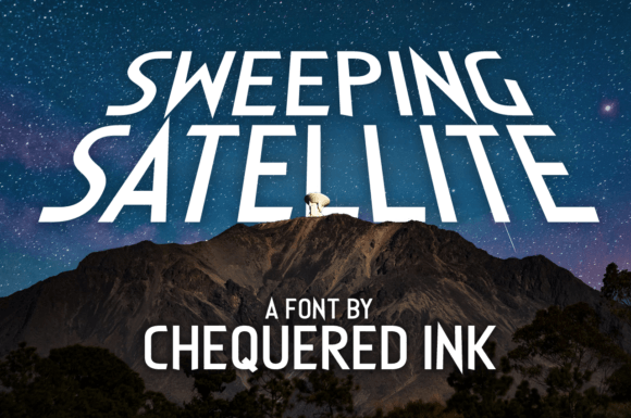 Sweeping Satellite: The Creative Font for Standout Brand Identity